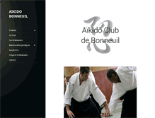 Tablet Screenshot of aikidobonneuil.com